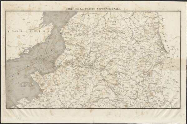 Carte de la France septentrionale