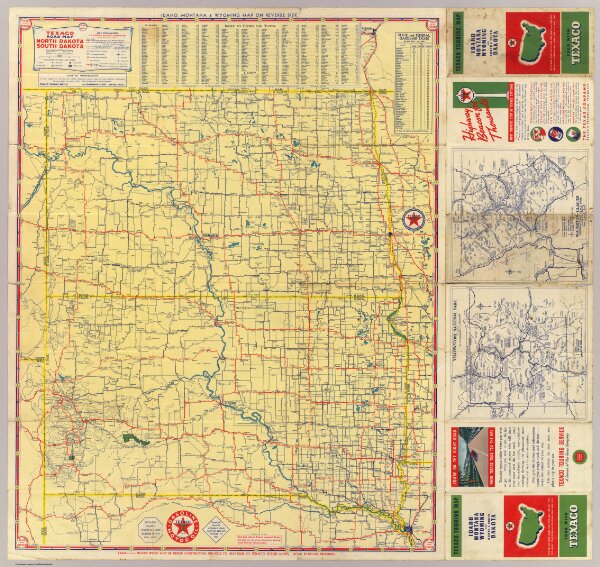 Road map N. & S. Dakota.