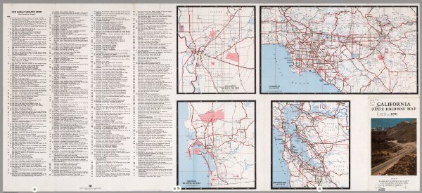 (Verso) State Highway Map, California, 1970.