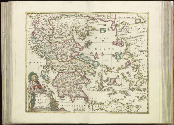 [81][81] Accurata totius Archipelagi et Graeciae Universae, uit: Atlas sive Descriptio terrarum orbis