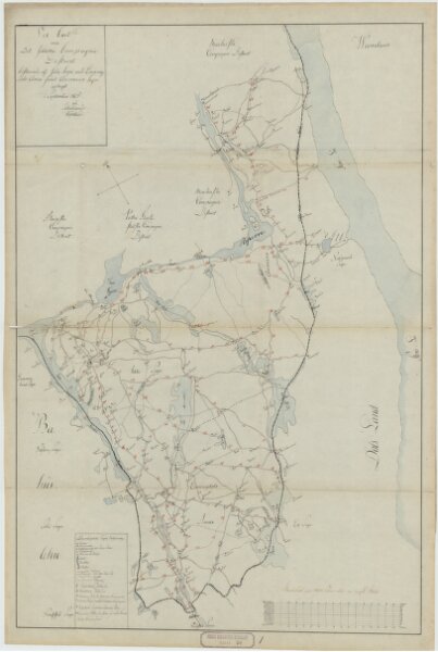 Kartblad 1-2: Vei-Cart over det Iddeske Compagnie District, versjon 2
