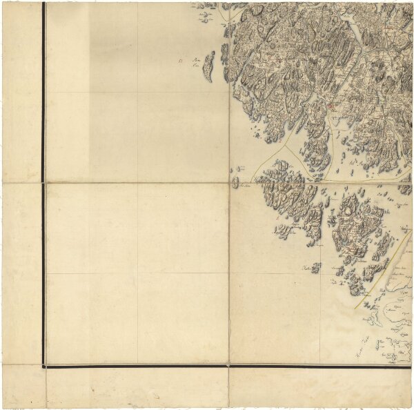 Norge 116-1: Kart over Strøget langs Rigsgrænsen fra Røros sydover