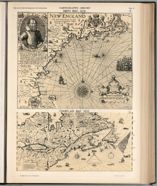 Plate 19.  Facsimile Cartography 1492-1867.  Smith Map, 1616.