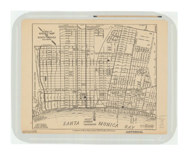 Peasnall's Midget map of Santa Monica, California