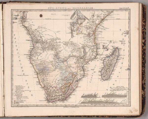 Sud-Afrika (Southern Africa) mit Madagascar.