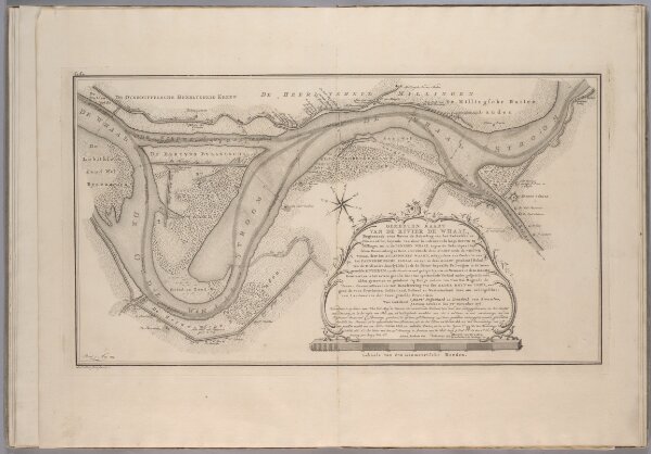 Gemeeten kaart van de rivier de Whaal ... / gemeeten en getekent ... Mart[inu]s Beijerinck en Hendrik van Straalen ; Leonar[ar]d Schenk Jansz. sculpsit