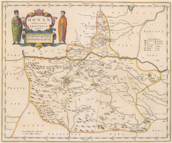 Honan, Imperii Sinarum Provincia Quinta. [Karte], in: Novus atlas Sinensis, S. 93.