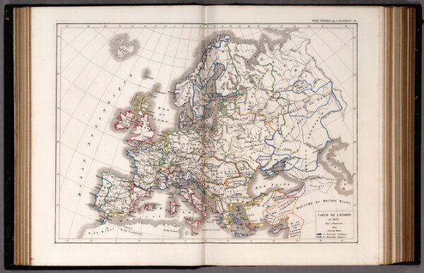 31.  Carte de L'Europe en 1453.