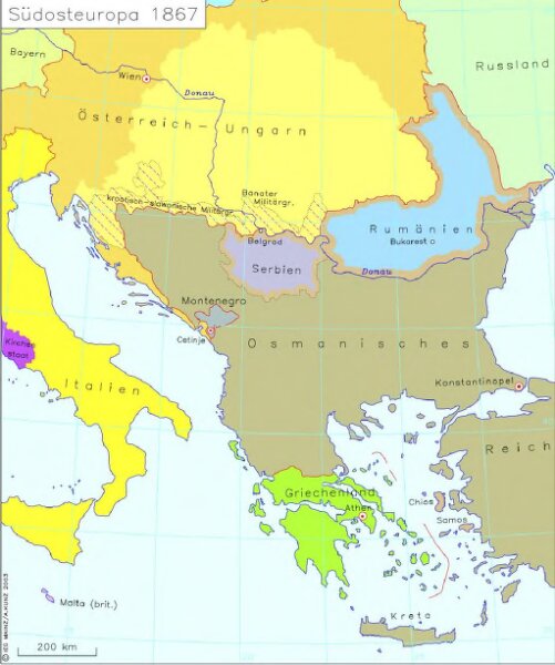 Südosteuropa 1867