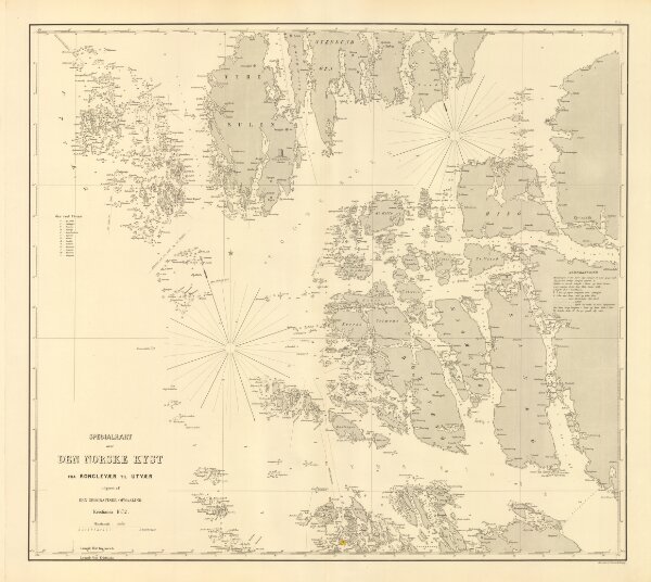 Museumskart 217-63: Specialkart over Den Norske Kyst fra Ronglevær til Utvær