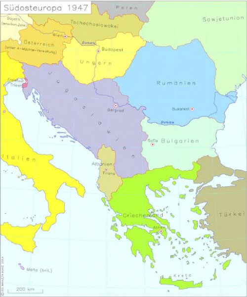Südosteuropa 1947