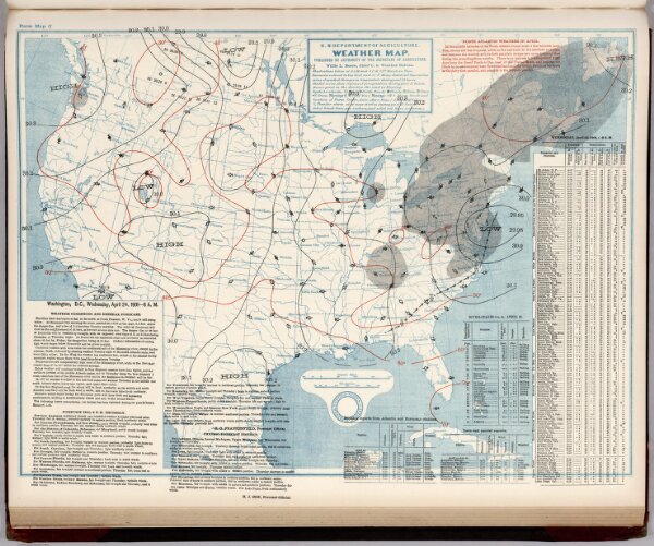 (United States) Weather Map.  April 24, 1901.