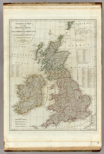 A compleat map of the British Isles.