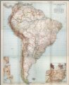 Composite Map:  Nr. 95-100.  Sued-Amerika in 6 Blaettern. ... von A. Petermann ... H. Habenicht und B. Salzmann.