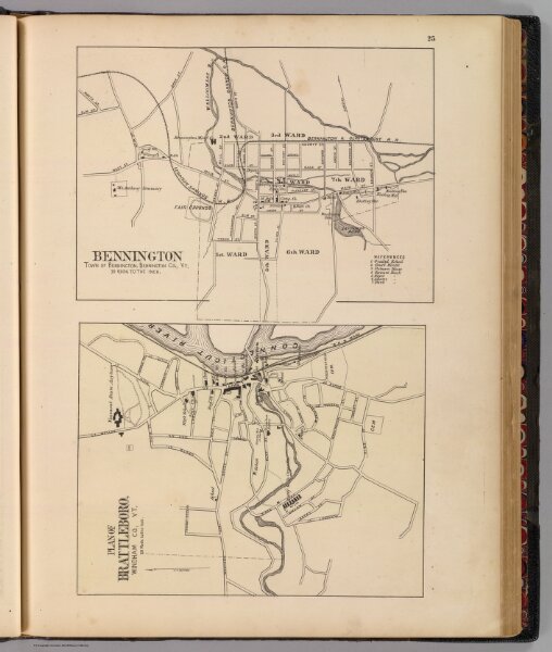 Bennington and Plan of Battleboro, Vt.