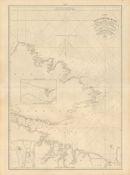 Museumskart 217-19: Kart over Den Norske Kyst fra Tanahorn til Grændsen mod Russisk Lapland