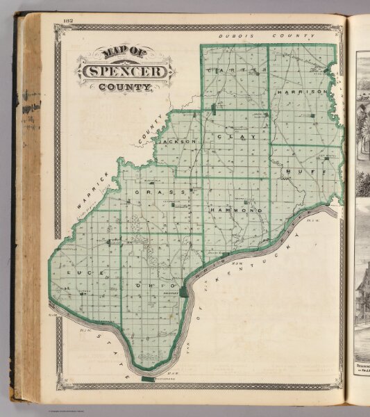 Map of Spencer County.