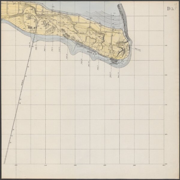 Detailkaart van de Santa-Barbara Fosfaatmijn op het eiland Curaçao [sheet D5]