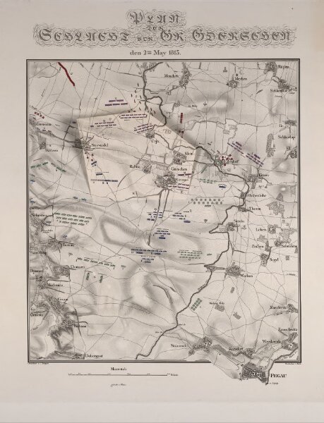 Plan der Schlacht von Gr. Goerschen den 2ten May 1813