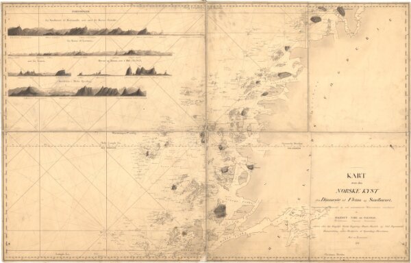 Museumskart 136: Kart over Den Norske Kyst fra Dønnæsøe til Fleina og Sandhornet