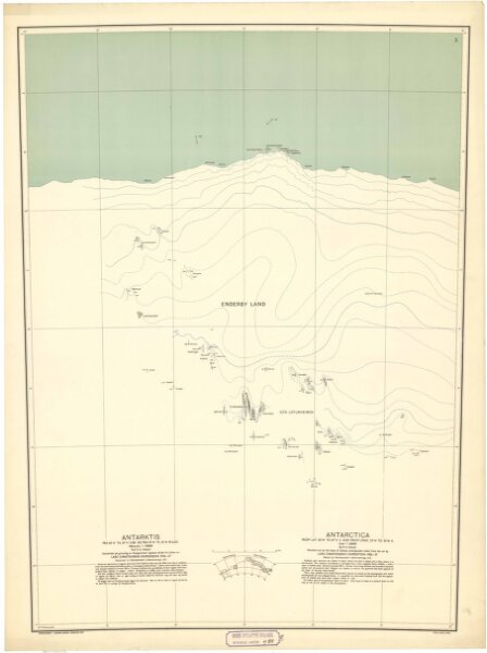 Spesielle kart 84c: Kart over "Antarktis" - Enderby land