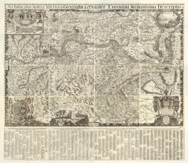 Composite map: Sheets 1-20. Archiducatus Austriae inferioris