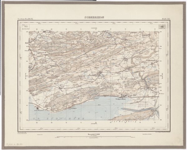 Topographischer Atlas der Schweiz (Siegfried-Karte): Den Kanton Zürich betreffende Blätter: Blatt 232: Schmerikon