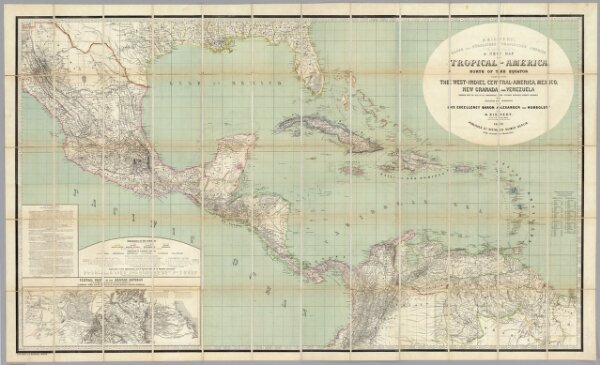 H. Kiepert's Karte des nordlichen Tropischen America.