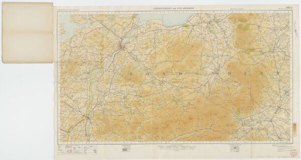 Sheet 3 Londonderry and The Sperrins, uit: [Northern Ireland] : one-inch popular edition