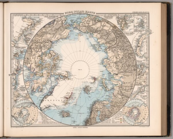 Nord-Polar Karte (Arctic).
