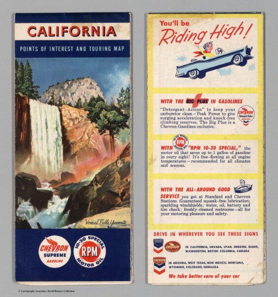 Covers: California  Points of interest and touring map