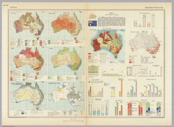Australia.  Pergamon World Atlas.