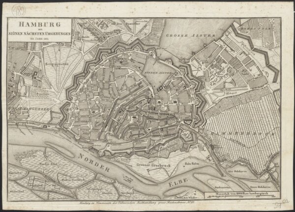 Hamburg mit seinen nächsten Umgebungen im Jahr 1811