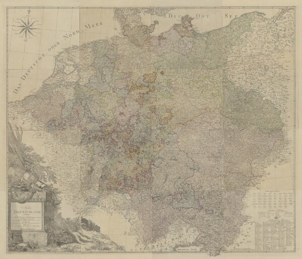 Karte von Deutschland in XVI Blätt
