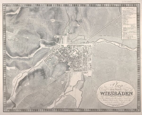 Plan der Stadt Wiesbaden