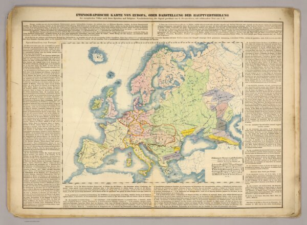 Ethnographische Karte von Europa.