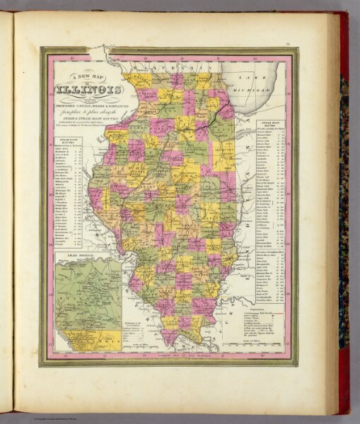 New Map Of Illinois.