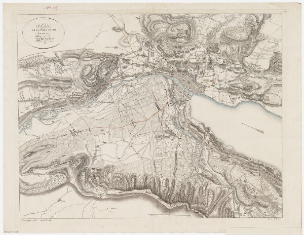 Zürich: Die die Stadt und die Umgebung besetzt haltenden Truppen im Jahr 1799; Situationsplan