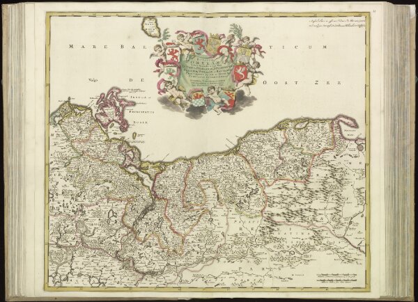 [41][41] Ducatus Pomeraniae tabula generalis, ..., uit: Atlas sive Descriptio terrarum orbis