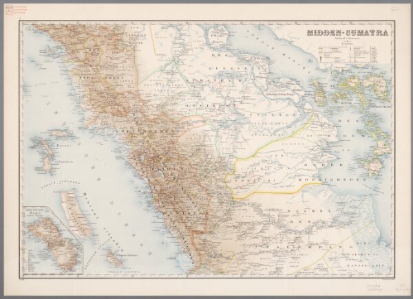 7. Midden-Sumatra, uit: Atlas van Nederlandsch Oost-Indië / samengest. door Topographisch Bureau te Batavia van 1897-1904