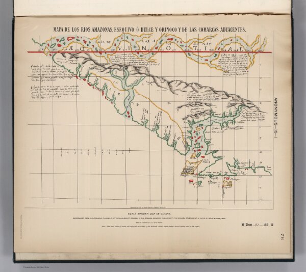 Early Spanish Map of Guiana.