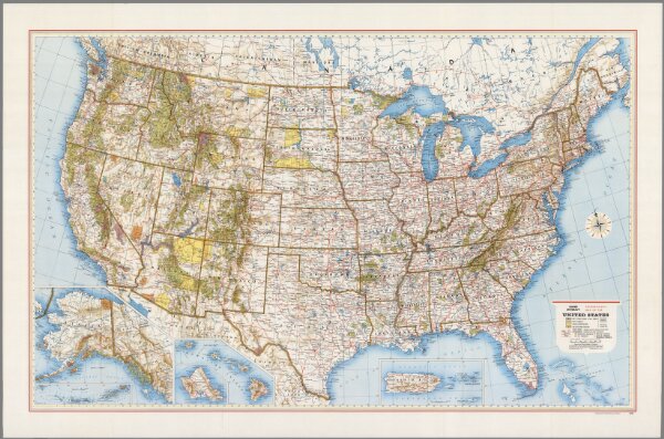 Rand McNally Recreational Map of the United States.
