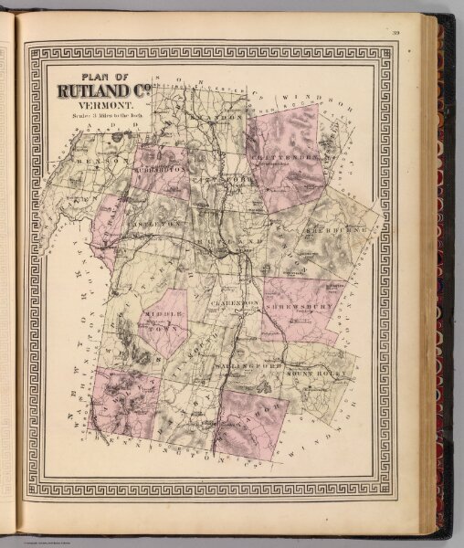 Plan of Rutland Co., Vermont.