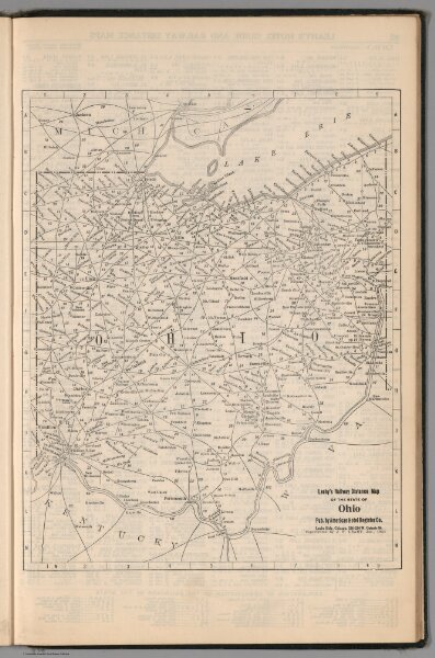 Railway Distance Map of the State of North Dakota