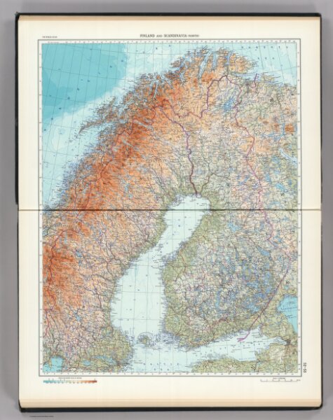 52-53.  Finland, Scandanavia, North.  The World Atlas.