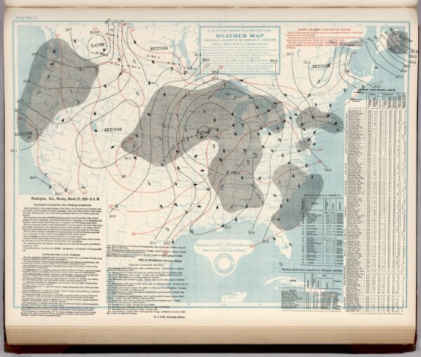 (United States) Weather Map.  March 25, 1901.