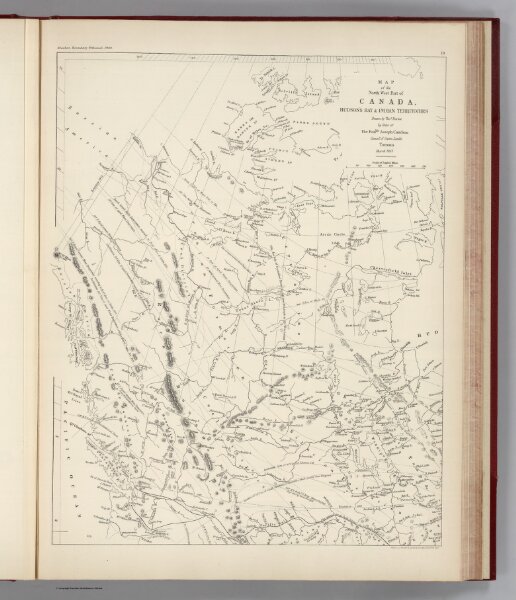 Facsimile:  Devine's Northwest Part of Canada (portion).