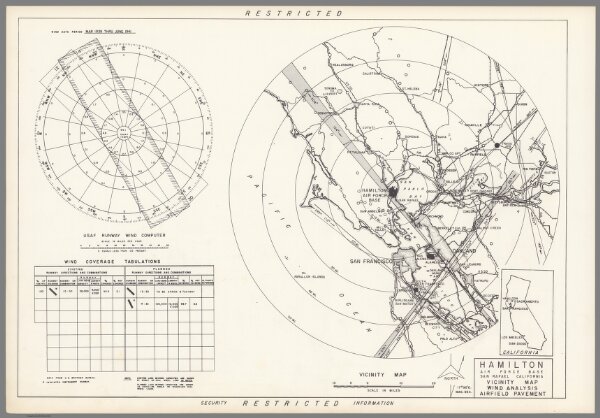 Hamilton Air Force Base : San Rafael California : Vicinity map