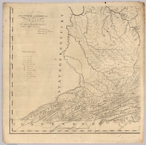Map Of Virginia (lower left sheet)