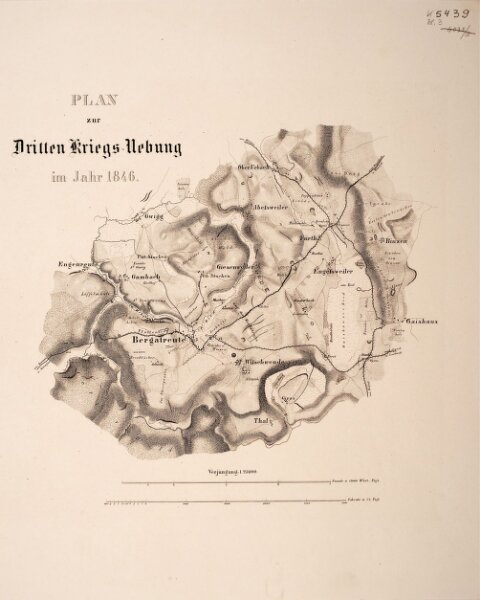 Plan zur dritten Kriegs-Uebung im Jahr 1846